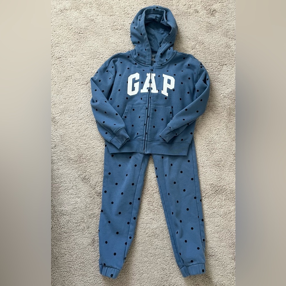 Girls sweatsuit set-pants and zip hoodie